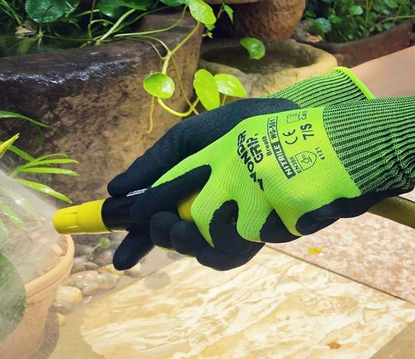 Gants de protection des mains Wonder Grip Flexible Work Nitrile Glove Nylon WG500 501 502 Pour le jardinage3989341