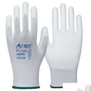 Protección de manos Venta al por mayor Xingyu Equipo de protección personal Suministros industriales MRO Oficina Escuela Negocios Trabajo Guantes PU 508 518 Dhl6J