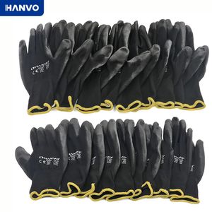 Handbescherming Werkhandschoenen Flexibele PU -gecoate nitrilveiligheid Globe voor monteurwerkende nylon katoenpalm CE EN388 OEM