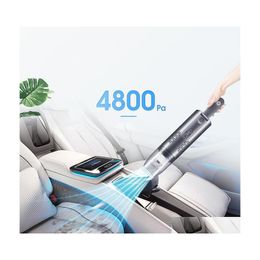 Hand Push Sweepers 4800Pa 75W Huishoudelijke auto draagbare stofzuiger USB oplaadbare draadloze handheld mini huisreiniging Sweeper D DHNQS