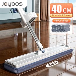 Balayeuses à main JOYBOS Vadrouille de sol agrandie Lavage gratuit Lazy Self Wring Squeeze Ménage Déshydratation automatique Magic Flat Mops Nettoyage 230617