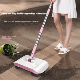 Hand Push Veegmachines Magische Bezem Stofzuiger Vloer Woonaccessoires Keuken Sweep Dust Machine Handvat Huishoudelijke Goederen Lazy Sweeper Mop 230617