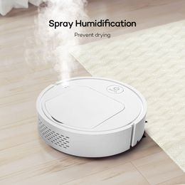 Balayeuses à main Balayage Robot Quatre en un Ménage Purification de l'air Humidification par pulvérisation Intelligent Petit appareil Aspirateur 230621