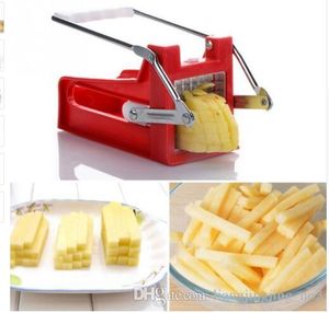 Picador de batatas tipo push manual Máquina de fatiar batatas fritas Dispositivo de corte de lascas de frutas vegetais Cortador de lâminas de aço inoxidável KKA4239