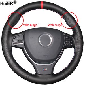 Hand Sewing Car Steering Wheel Cover Vrijmiddel Voor BMW F10 2009-2017 F11 (Touring) F07 (GT) F02 F06 F01 F02 Auto Accessoires