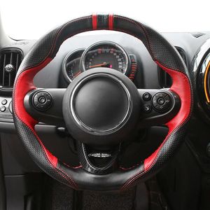 Hand Naaien Lederen Auto Stuurhoes antislip voor Mini Cooper S One Countryman Clubman R60 F60 F54 F55 F562902