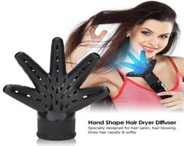 Handvorm Föhn Diffuser Hood Cover Kappers Blow Collecting Wind Sneldrogend Blower Nozzle voor Home Salon Krullend Styling3168511