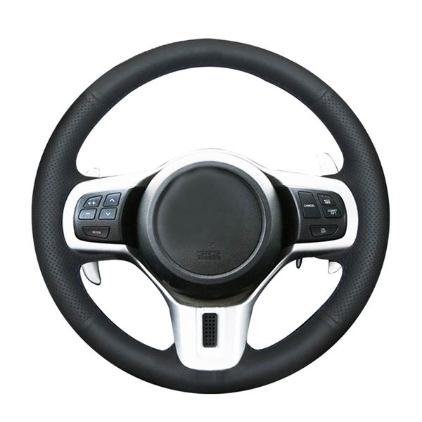 Funda para volante de coche de cuero Artificial PU cosida a mano para Mitsubishi Lancer 10 EVO Evolution, accesorios