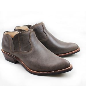 Hand-gestikt suede koeienhuid lederen western cowboy schoenen mannen rijden laarzen martin zapatos hombre boots enkel heren boot Big 45 US11