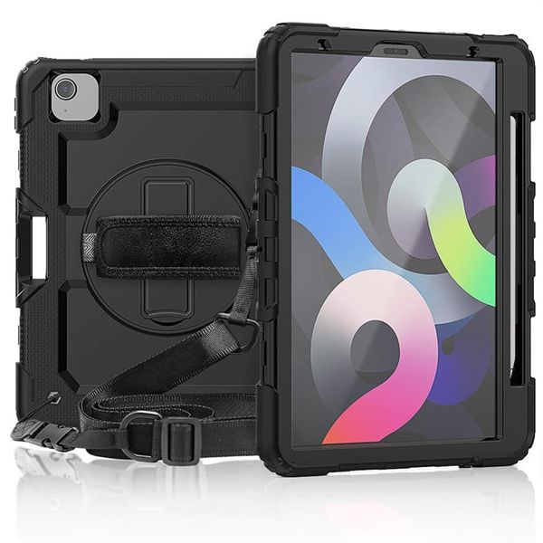 Dragonne Bandoulière 360 Rotatif Béquille Étui de protection avec protecteur d'écran pour iPad air 4e génération 10 9 2020 iPad Pro 11298o