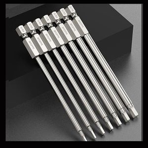 Hand Tools 100mm Length Metric Allen Wrench Drill Bit Set S2 Steel Impact Screwdriver Magnetic Hex Key Electric SetHand