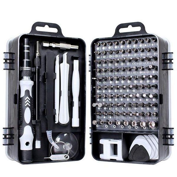 Outils à main 115 en 1 tournevis Bit précision tournevis ensembles réparation ordinateur téléphone montre tablette boîte à outils Kits réparation cellulaire