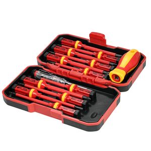 Outils à main 13pcs 1000V Jeu de tournevis isolés interchangeables Embout de tournevis électrique avec jeu de tournevis Torx Kit d'outils de réparation d'électricien 230210