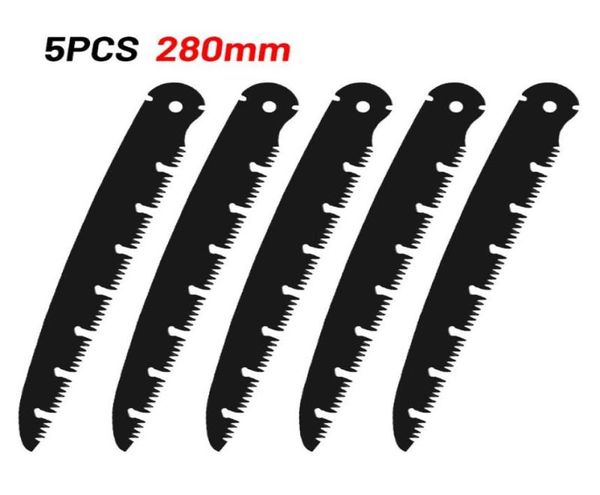 Herramientas manuales 5 uds 210240280mm hoja de sierra plegable deber extra larga SK5 sierra para metales japonesa herramienta de recorte de poda de jardín 6522977