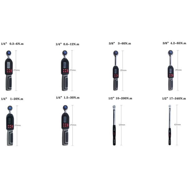 Outils à main Clé dynamométrique numérique Réglable Mini 2% Précision Réparation de voiture de vélo professionnelle Outils de clé dynamométrique numérique 106HMCLUB