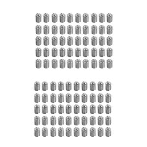 Handgereedschap M3x4mm roestvrijstalen hex socket set doppunt larven schroeven 100 pcs