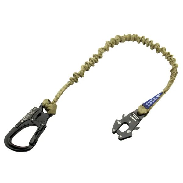 Ceinture de sécurité à double tête certifiée CE militaire, outils à main, escalade en plein air, descente rapide, retenue, corde élastique à libération rapide, goutte de grenouille otmcw