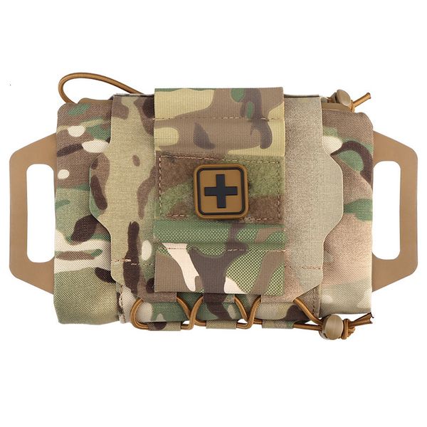 Outils à main Molle Ifak Pouch Tactical First Aid Two Piece System kit Sac Multi Purpose EMT Outdoor Randonnée Chasse 230210