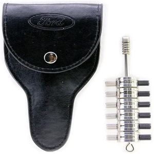 Handgereedschap Premium Ford Tibbie Key Lock Pick Decoder 6 Cilinderlezer Automotive Slotenmaker Gereedschap Met Lederen Case273L