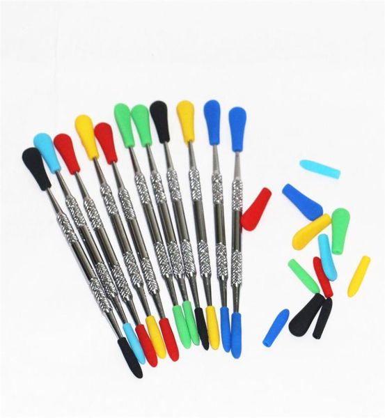 Outils à main Tuyau en silicone équipé de concentré de miel Dab Straw s outil de dabber de cire pour conteneurs8039709