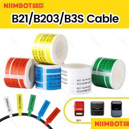 Herramientas manuales Survival Niimbot B21 B1 B3S B203 Etiqueta de impresora Cabel Sticker Network Security Cape Tape Maker Autoadhesivo Drop entrega DHKXC
