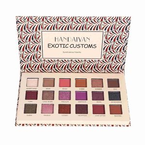 HANDAIYAN 18 colores Sunset Earth Tone Paleta de sombras de ojos para mujeres Belleza Maquillaje Cosméticos DHL gratis