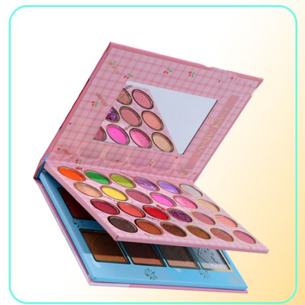 HANDAIYAN 32 colores sombra de ojos rubor polvo paleta de maquillaje contorno de cara resaltador colorete maquillaje sombra de ojos Cosmetics1418711