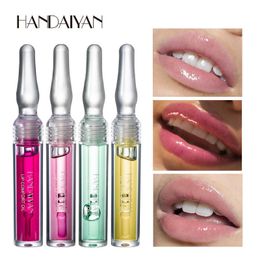 Handaiyan merk lip glanst vochtinbrengende zorg lippen olie make-up langdurige waterdichte transparante shimmervanger vloeibare lipstick 96 stks / partij DHL