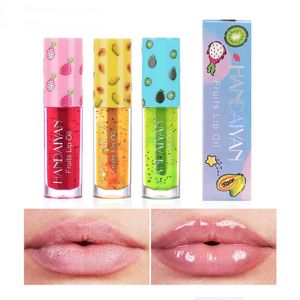 Handaiyan Fruit Lipgloss Lippenbalsem Pure Plantaardige Oliën Voor Droge Lip Moisturizer Transparante Natuurlijke Make Mollige Lipgloss