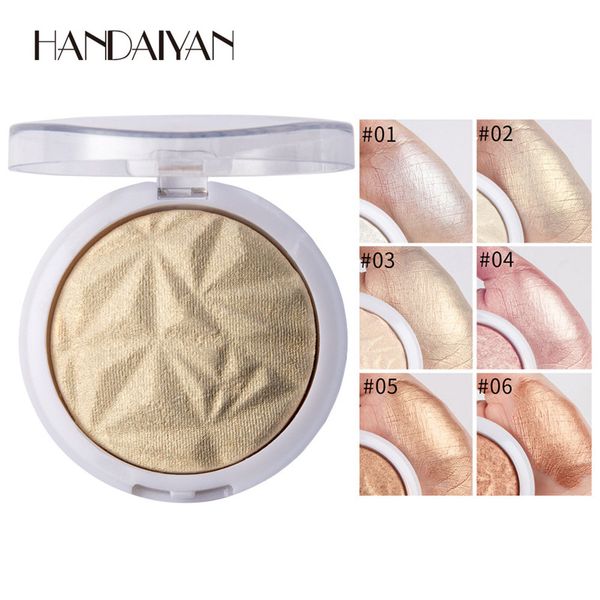 Handaiyan Highlighter Bronzer Festival Face Glitter Paleta de maquillaje GLOW GLOW CARA CARA CONTOUR ILUMINADOR DE PODILLA Cosmética