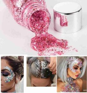 Handaiyan holographic sirène paillette fard à paupières gel face cadavre liquide sequins lâches pigments maquillage festival gemmes 96pcsl8074962