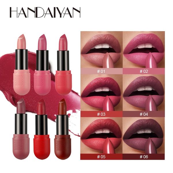 Handaiyan Lipstick Kit Sexy Langdurige Vloeibare Lipstick Glazuur Set Anti-aanbak Cup Waterdichte beauty Make-up voor Vrouwen Maquiagem