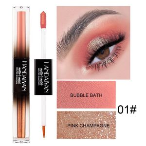 Handaiyan Nieuwe Double Head Liquid Oogschaduw Waterdichte Langdurige Shimmer Shine Metallic Eye Shadow Party Eye Cosmetische Makeup