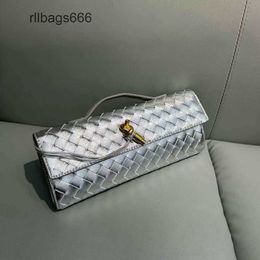 Bolso Andiamo Bolsos de mano Lady Cros Shoulgs Long Clutch Bolss Women Baguette Bottegs Weaving Banquete Venetass Venetass New Horizontal Single Bag C0B5