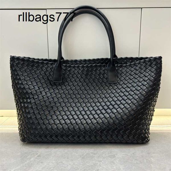 Bolso Bottegvenetas Cabat Bolsos Bolsos Hombro Axilas Bolsos Totes Mujer Cesta De Compras Monedero Gran Capacidad Cuero Genuino Tejer Correa Ajustable