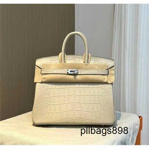 Sac à main en cuir crocodile 7a qualité 25cm pour femmes femme mate féminin'swoewab9t