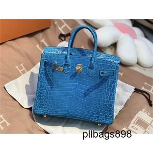 Sac à main crocodile cuir 7a qualité élevée féminine féminine Lake LuxuryIfu62zah