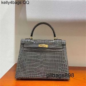 Sac à main en cuir crocodile 7a Femmes de qualité 25cm réel coordhetw0jl