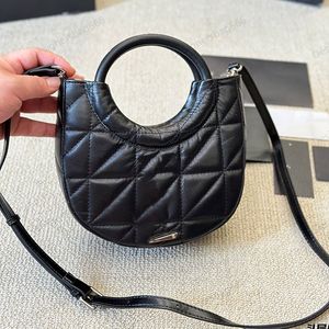 Handtas Crossbody Bag Strandtas Designer Round Bag De eerste laag van koeienhuid dames ronde handgreep dik schoudertas kantoor zakelijk minimalisme pakket opbergzak