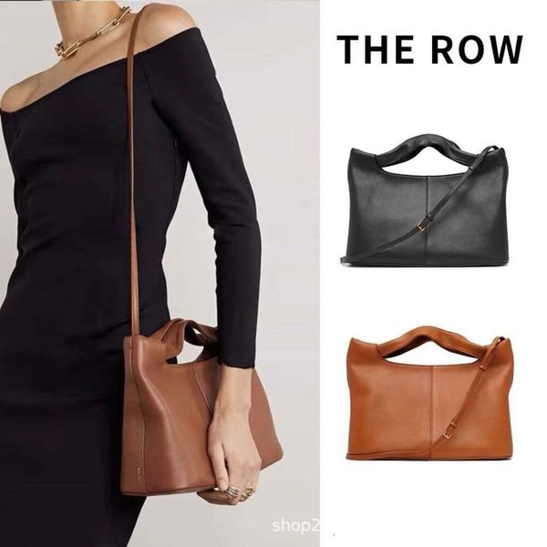 Diseñador de bolsos 50% Descuento en bolsos de mujer de marca caliente Original puro The Row Genuine Leather Fashion Shoulder Bagheld Crossbody