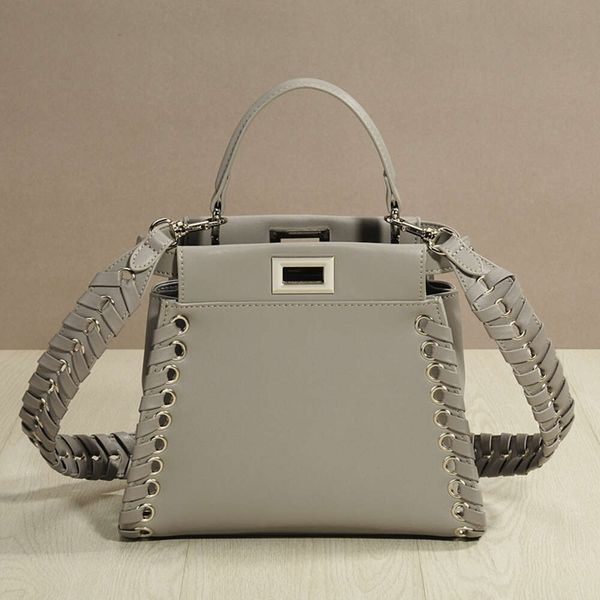 Handbag Designer 50% Discus sur les sacs féminines de marque chaude Mini Mini en cuir authentique en cuir fait à la main.