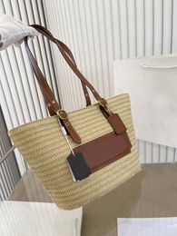 Handtas Designer Tas Klassieke Vintage Raffia Geweven Satchel Mode Tote Handtassen met grote capaciteit