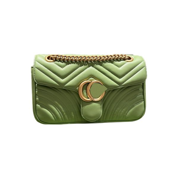 Bolsos de diseñador para mujer, bolso cruzado de cuero, bolso de hombro a la moda, cadena para mujer, bolso para teléfono móvil clásico