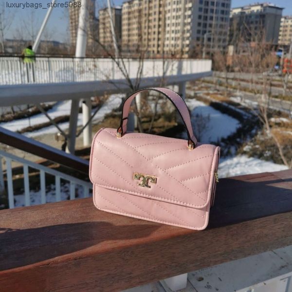 Descuento de diseñador de bolsos en bolsas para mujeres de marca caliente nueva TB Bolsa para mujer en la parte superior del hombro de hombro de hombro pequeño cuadrado pequeño