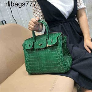 Handbag Designer Leather Bk French Automne et Hiver Crocodile Match Platinum Sac Femme Single Single Diagonal Large Lock