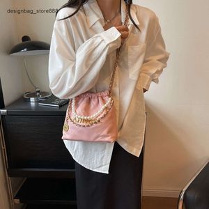 Diseñadores de bolsos vendedores calientes bolso popular versátil nueva cadena de cuadrícula Crossbody cubo