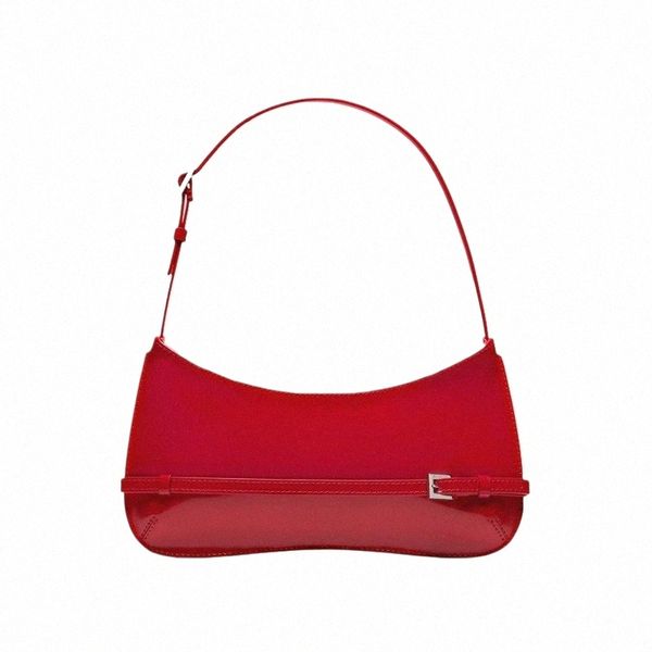 Bolso para el diseñador de lujo para mujeres Bolso de la axila de plato rojo Fi Fi Trend Fiñera de hombro pequeño billetera i4ww#