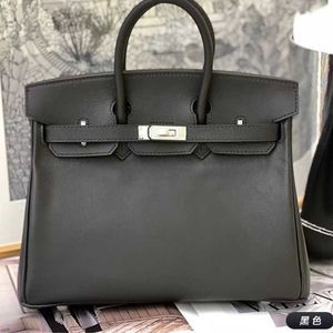 Sac à main en cuir authentique BK Platinum 2024 SW Couche Calonnage Fashion One épaule Handheld Commuter Casual Emboucle de style Sac en sac pour femmes