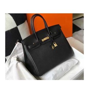 Sac à main authentique en cuir platine BK Designer High Tote Grade Semi Handmade Home Home Bag Togo Femmes