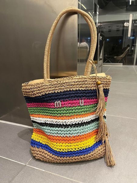 Sac à main de marque de mode de luxe sac de paille fait main pur sac de plage sac de designer sac de paille de style d'été Italie Milan sac à main voyage d'été tout-en-un sac à bandoulière